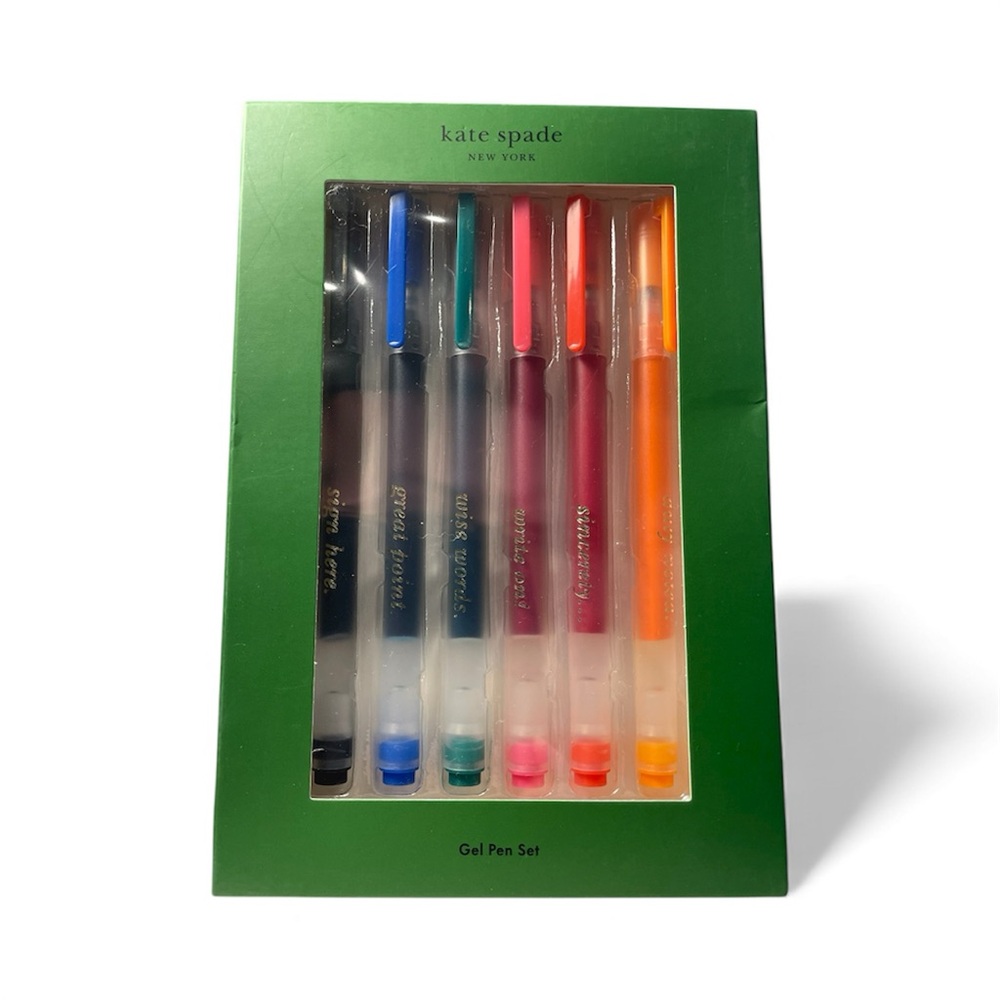 Kate Spade “Gel Pen Set “ 6 vibrant colors - NWT ***